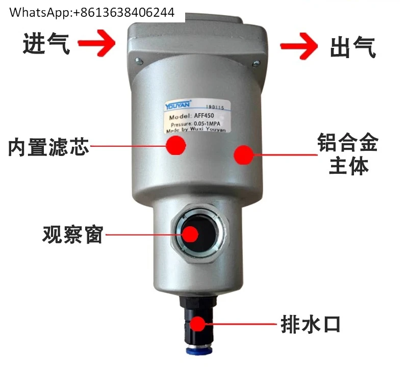 

Фильтры AFF4C-03/AFF8C-04/AFF11C-06/AFF22C-10/AFF37B-14/AFF75B