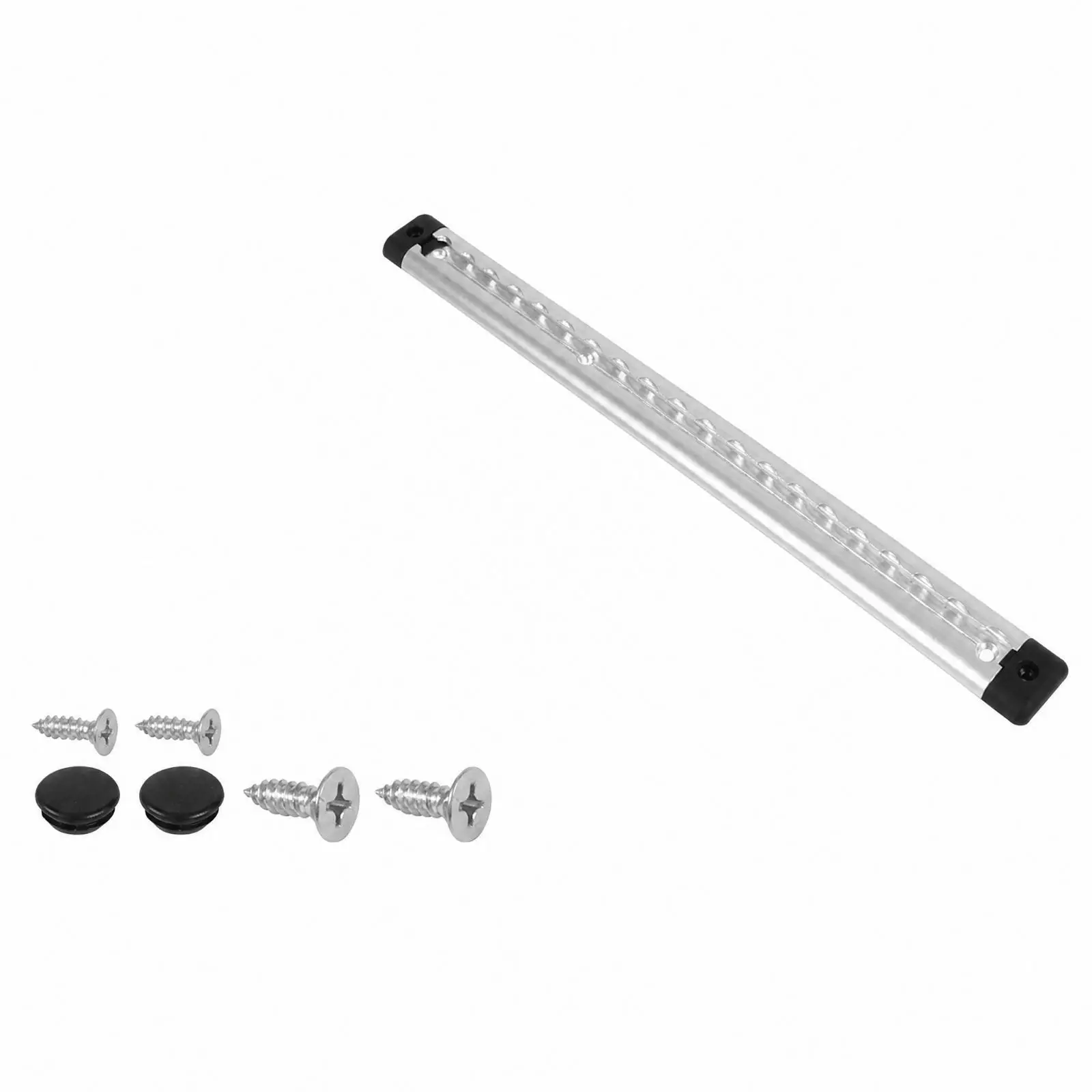 Aluminum Alloy Cargo Track Lightweight Aluminum-Alloy Luggage Securing Rail RV Cargo Rail with End Caps for Vehicle Conversions