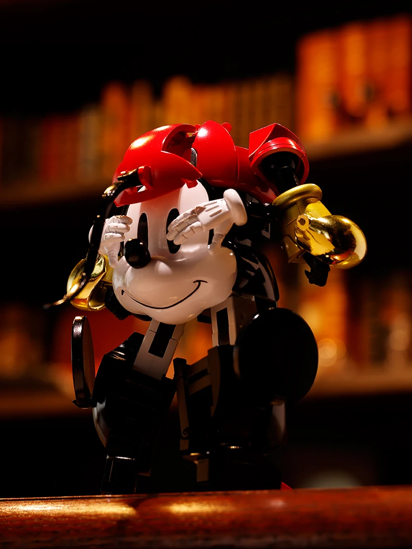 Officially Licensed BANDAI CHOGOKIN Disney Super Transformation Mickey Mouse Figure Anime Action Model Genuine Toy
