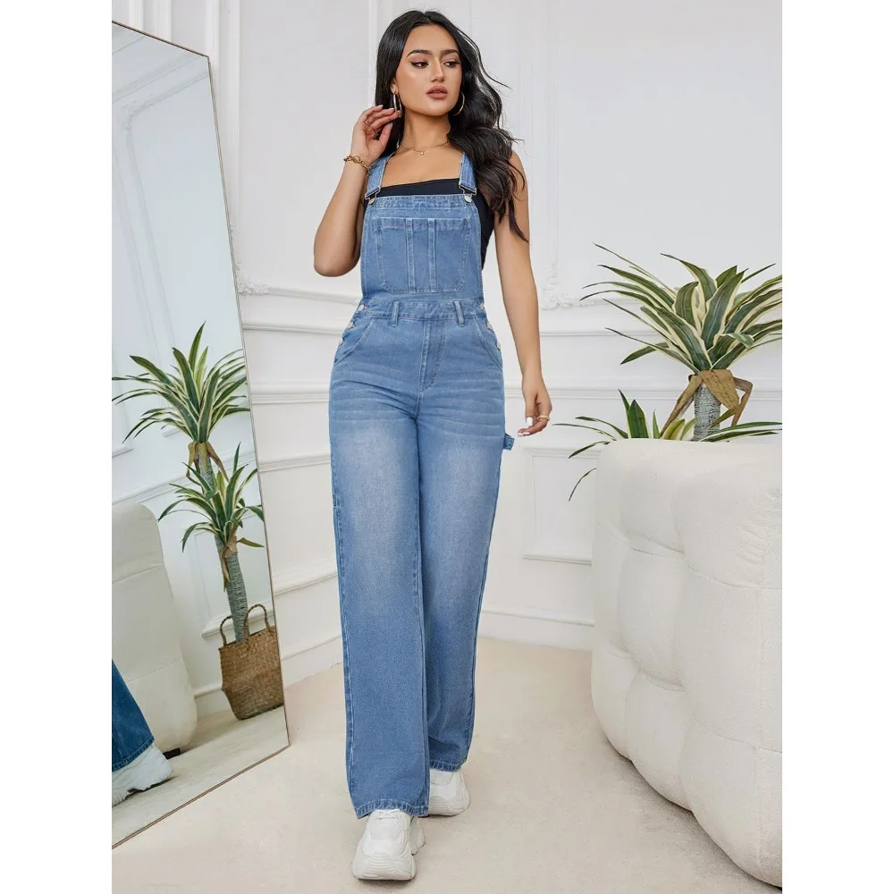 Celana Jeans Vintage klasik selangkangan terbuka celana Denim wanita celana Baggy Jumpsuit overall kasual celana kargo luar ruangan seks eksotis Hotpants