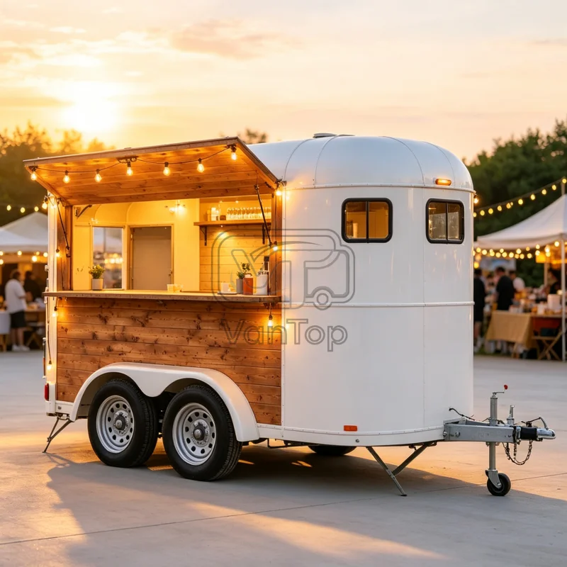 Food Trailer Mobile Food Trailer Coffee Trailer Concession Trailer for Coffee Shop Dessert and Beverage Business