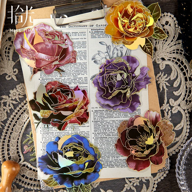 5pcs/lot Memo Pads Material Paper Retro Gothic Papers Junk Journal Scrapbooking Retro Background Decoration Paper