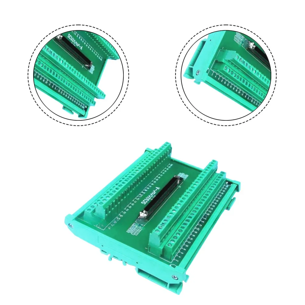 Black SCSI Terminal Block Terminal Block Reliable Signal Transmission Compact Design Structure for robust Material Build