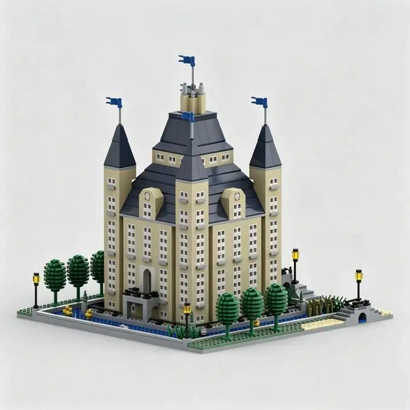 2454Parts Castle Mini Version MOC Model Custom Puzzles Architecture DIY Education Assembly Toy Creative Collectible Gift Blocks