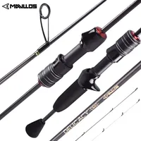 Mavllos Delicacy Light Carbon Bass Spinning Rod Lure 0.6-8g Line 2-6lb Solid UL Tips+L BFS Casting Fishing Rod