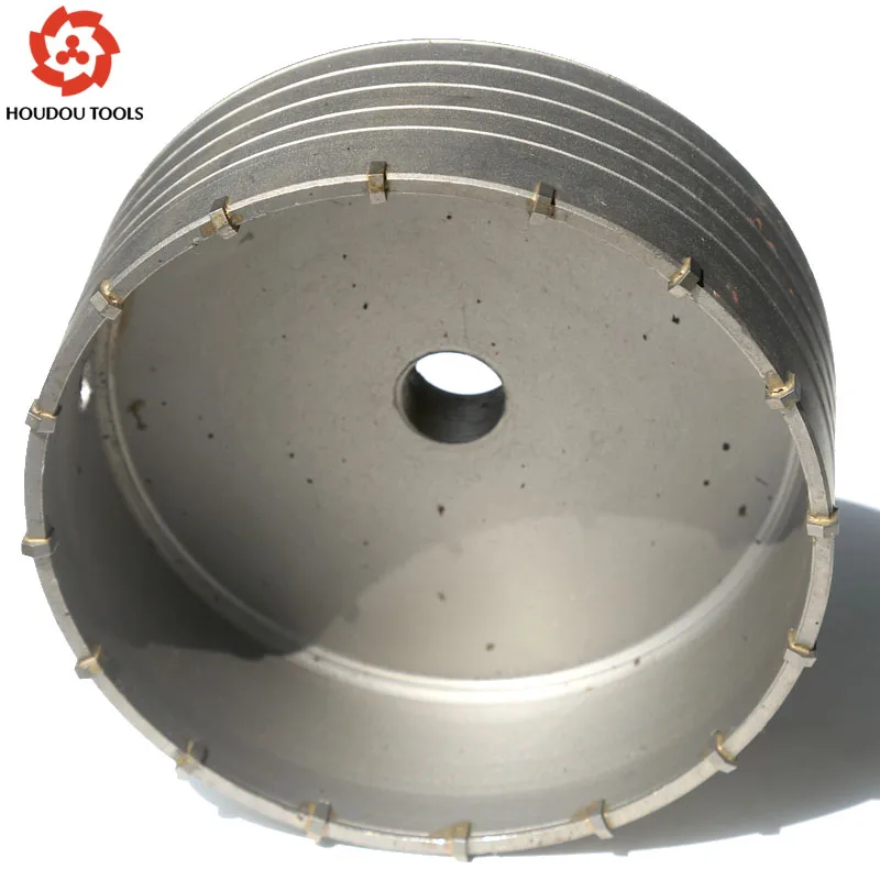 Cost Sale of 1PC of High Quality Carbide Tipped Wall Hole Saw 125-160mm*M22 Strengthened Electric Hammer Hole Saw for Wall