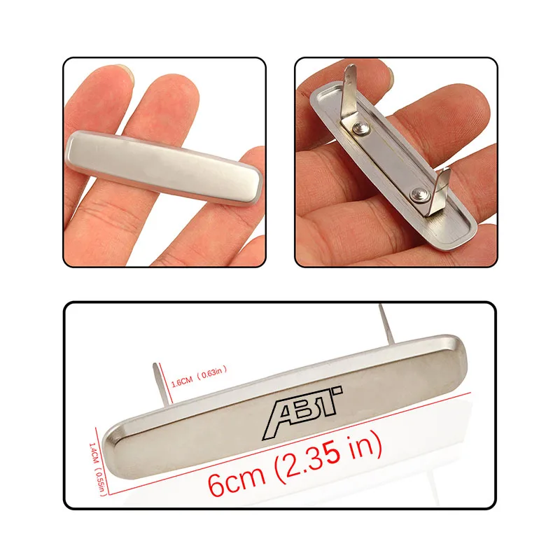 1 قطعة الحصير سيارة الداخلية شعار معدني ملصقات مقعد ملصق لمقعد أودي فولكس فاجن سكودا ABT موتور سبورتسلاين