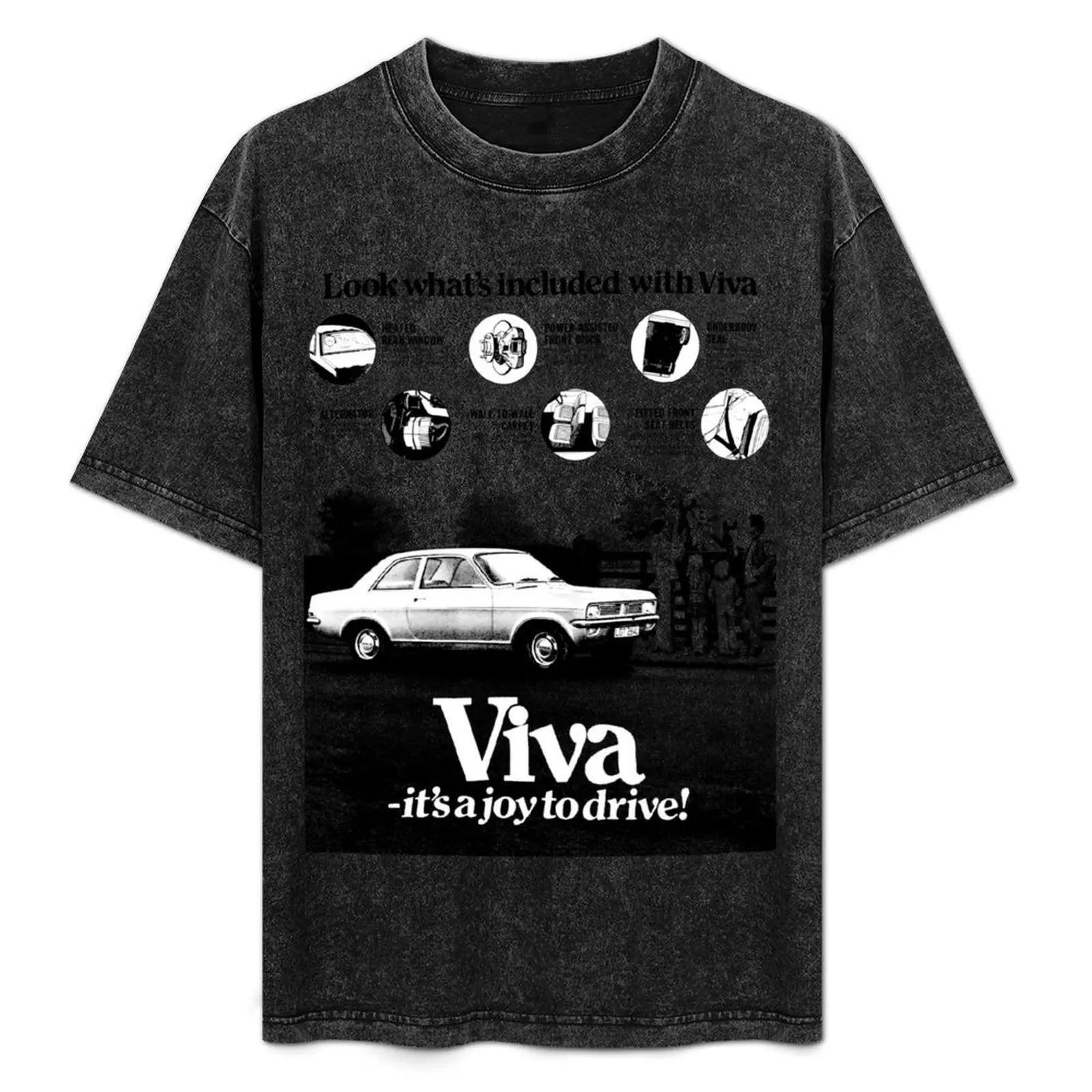 VAUXHALL VIVA T-Shirt korean fashion graphic t shirt vintage new edition men clothings