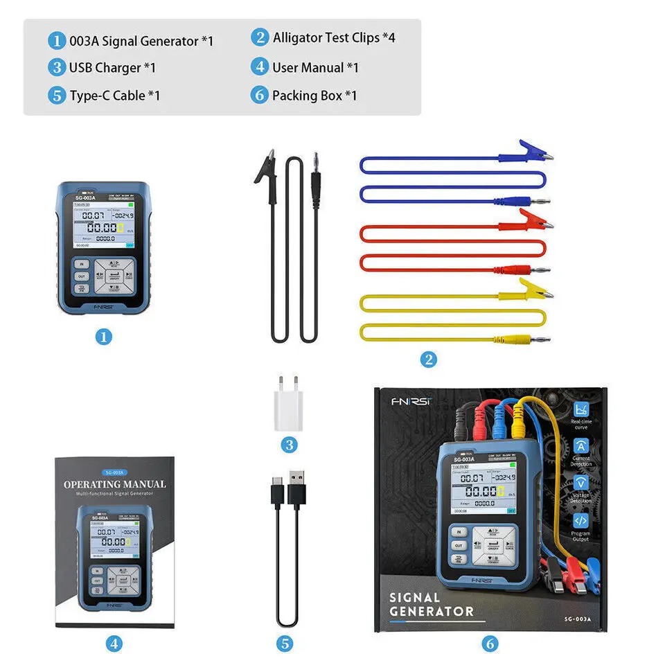 SG-003A Signaalgenerator Kalibrator Instelbare stroom Spanning Simulator Signaalgenerator