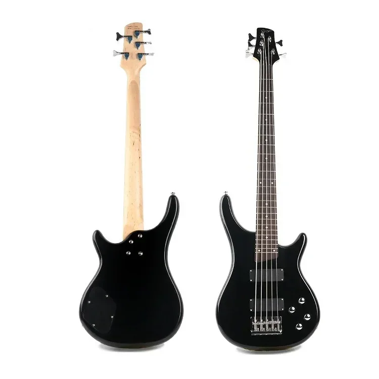 5 String Electric Bass Guitar Poplar Wood for All Music Genres