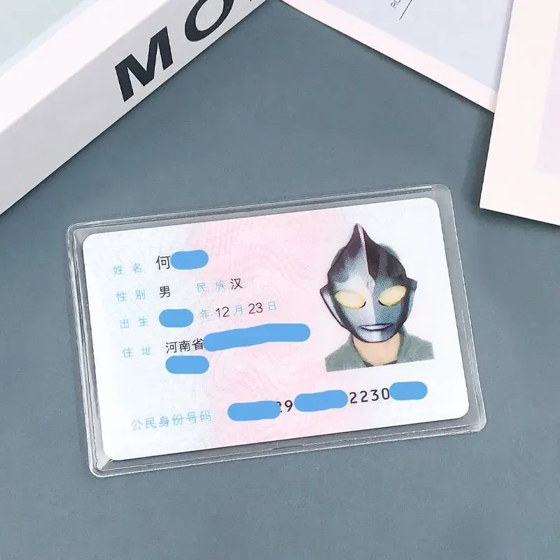 ID Card Cover Protective Cover for Facial Mask Creative Spoof ID Card Cover for Anti Demagnetization and Waterproofing