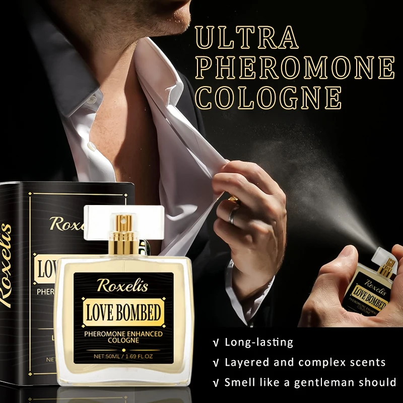 50ml Original Men\'s Perfume Pheromone Cologne Long Lasting Fragrance Perfume Spray Enhances Attractiveness and Confidence