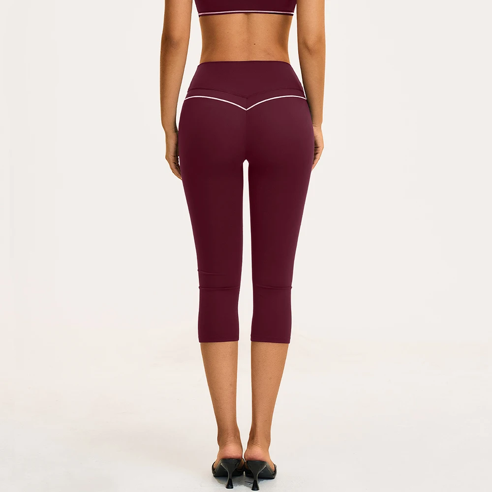 Yoga Shorts Women's High Waist Sports Capri Shorts Gym Fitness Short Tights Female Cycling Running Push Up Workout Gym Shorts