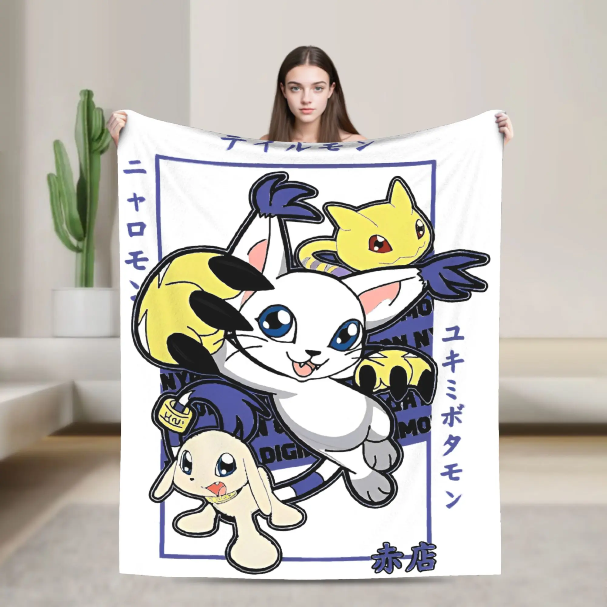 

Digimon аниме Gatomon 3 evo вязаные одеяла флисовые легкие тонкие пледы для спальни диван спальня одеяло