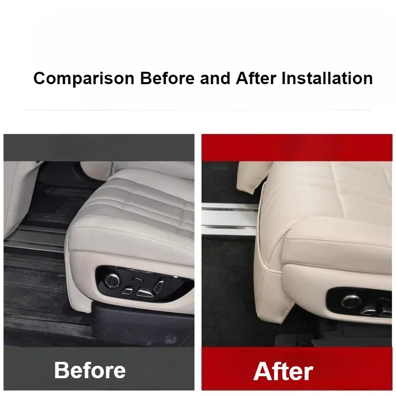For Changan Deepal S09 Car Co-pilot Electric Leg Support 90 Degree Adjustable Upgrade Queen Passenger Seat Leg Rest Leather Pad detail image 4