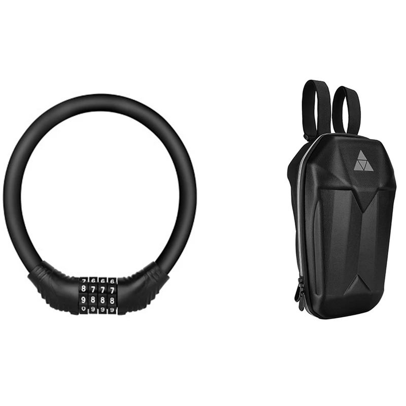 

Bag Multi-Purpose Bike Handlebar Bag For Scooter Xiaomi Mijia M365 & Digital Bicycle Chain Lock Mountain Bike Lock