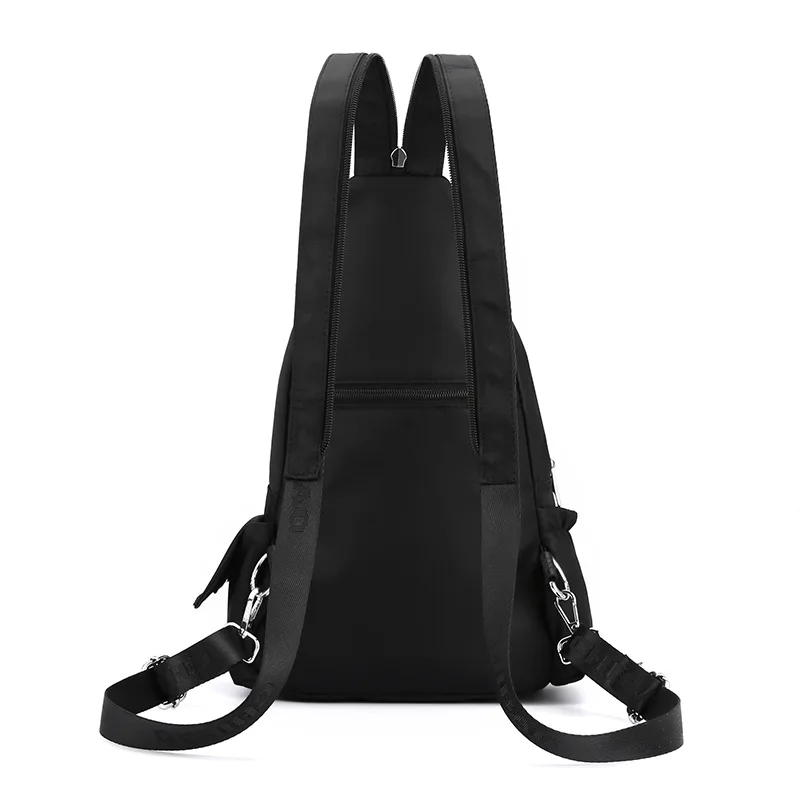 Multifunktion ale Frauen Rucksack trend ige vielseitige Brusttaschen Schulter handtasche modische wasserdichte Nylon Stoffbeutel