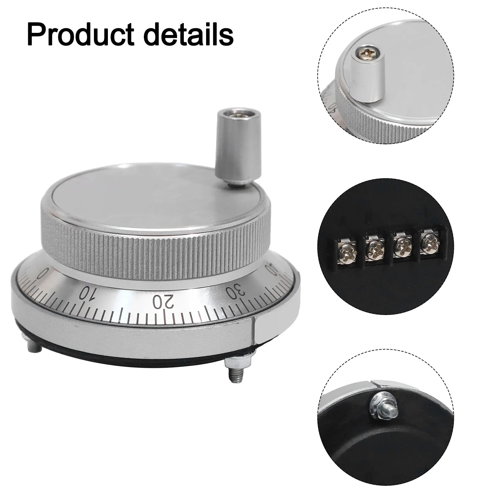 Handwheel For CNC Pulser 60mm 5V 4Pins Manual Pulse Generator Encoder,for CNC Machines And For Milling Equipment.