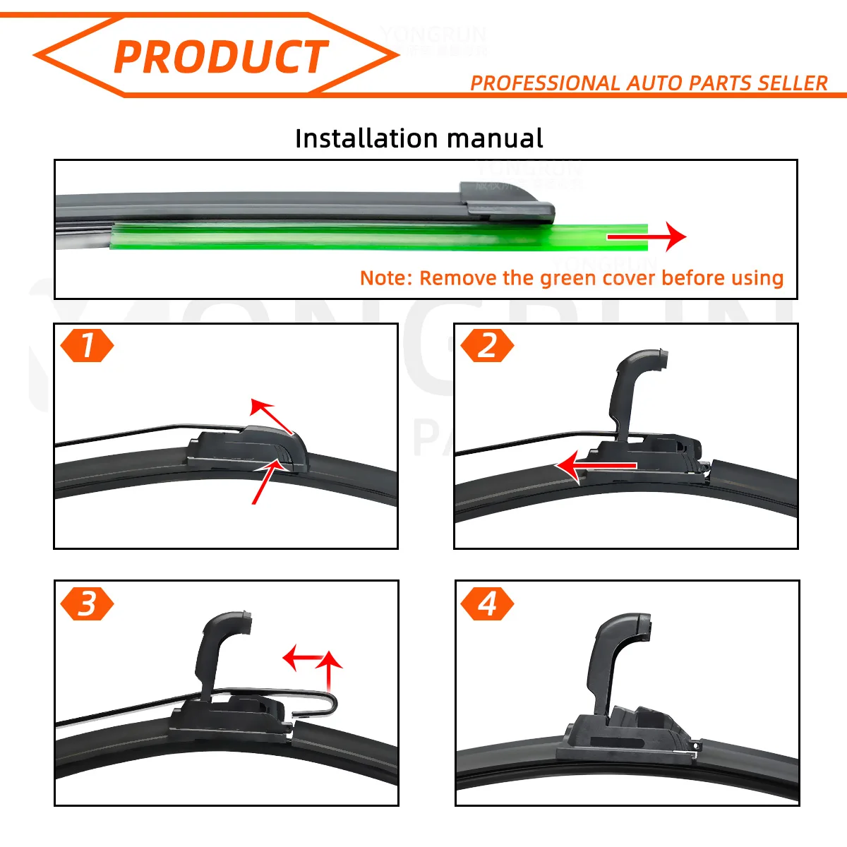 Car Windshield Windscreen Front Rear Wiper Blade Rubber Accessories For Toyota Auris Hatchback MK2 26\