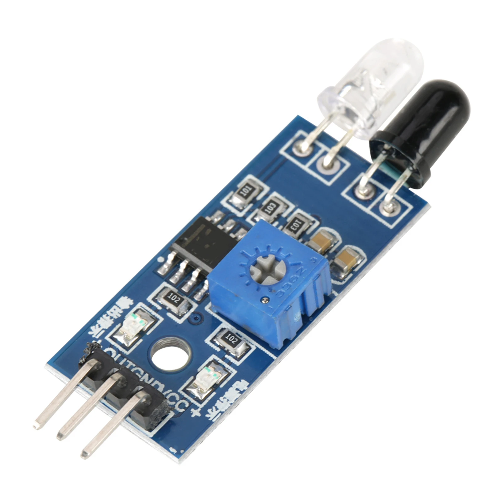 Infrared Reflective Sensor IR Obstacle Avoidance Sensor Module, suitable for use in smart robot car obstacle avoidance systems