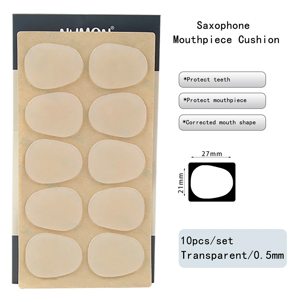 10Pcs Sax Mundstück Patches Pads Kissen Für Höhen/Alt/Tenor Sax & Klarinette Oval Alto Saxophon Bass gitarre Zubehör – Detail 12