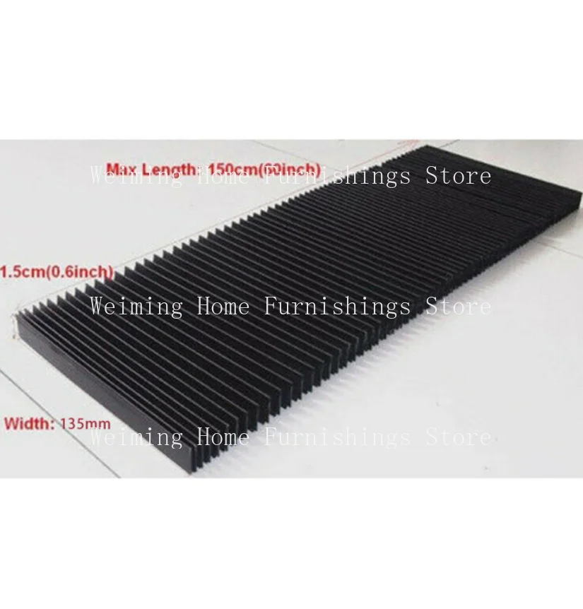 

CNC Milling Machine Flexible Guard Dust Cloth Protective Flat Accordion Bellows Dust Cover Tool 1.5 Meters*15mm