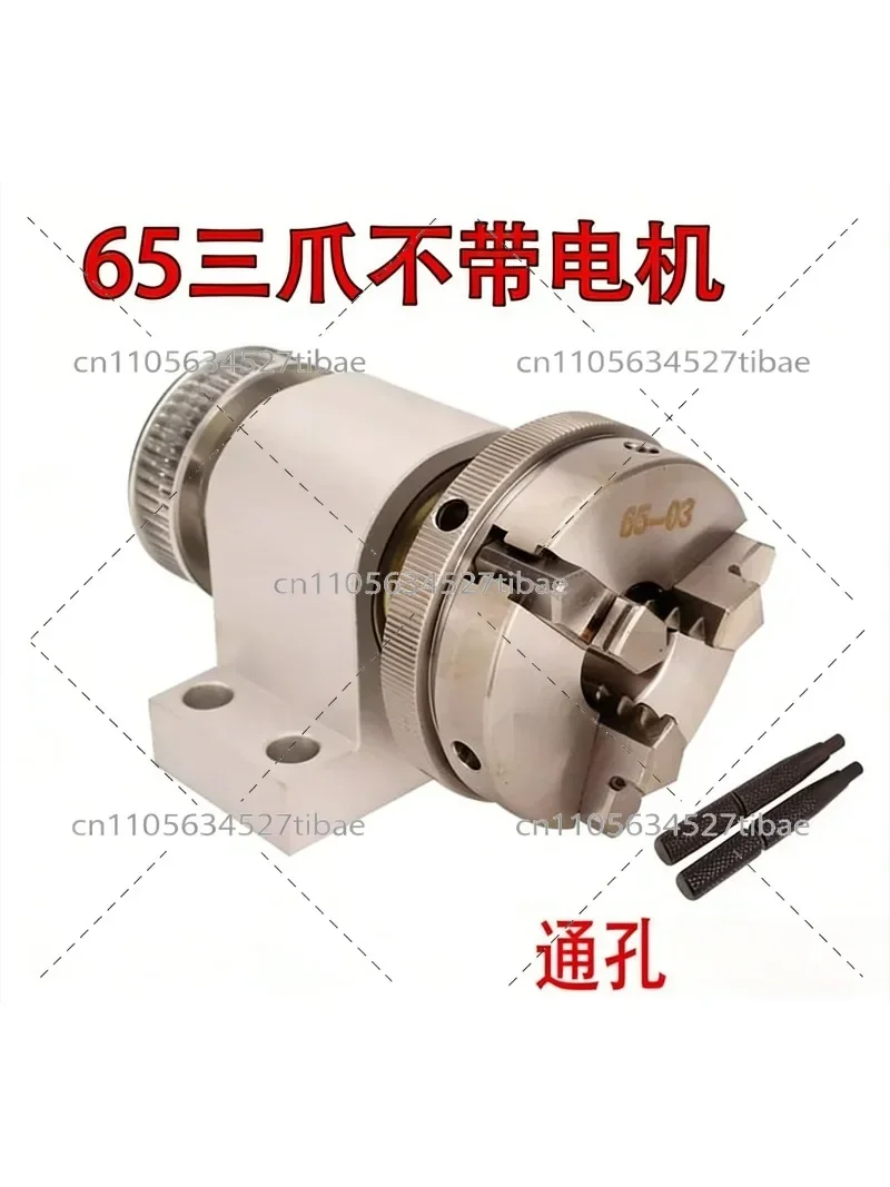 Mini Woodworking Lathe 63mm 4 Jaw Chuck 65mm Through Hole 80mm Spindle Clamp Wood Bead Lathe Machine
