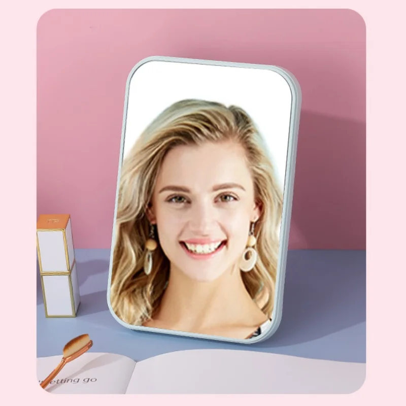 YS00108-specchio da principessa per il trucco specchio da tavolo portatile pieghevole per dormitorio portatile grande su un lato semplice