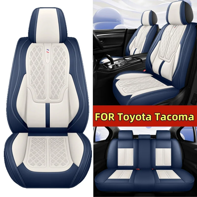 

FOR Toyota Tacoma Car seat cover breathable PU leather comfortable waist-fixed full wrap seat cover waterproof wear-resistant