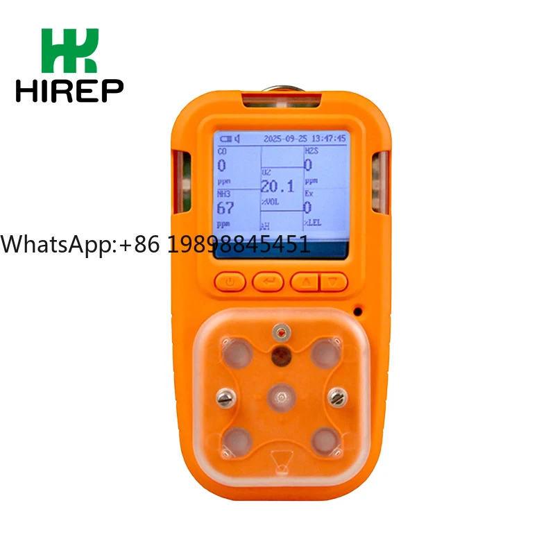 

Factory Price 4-in-1 Portable Handheld Multi-Gas Detector,O2 CO SOX NOX Sensor Leak Alarm Monitor