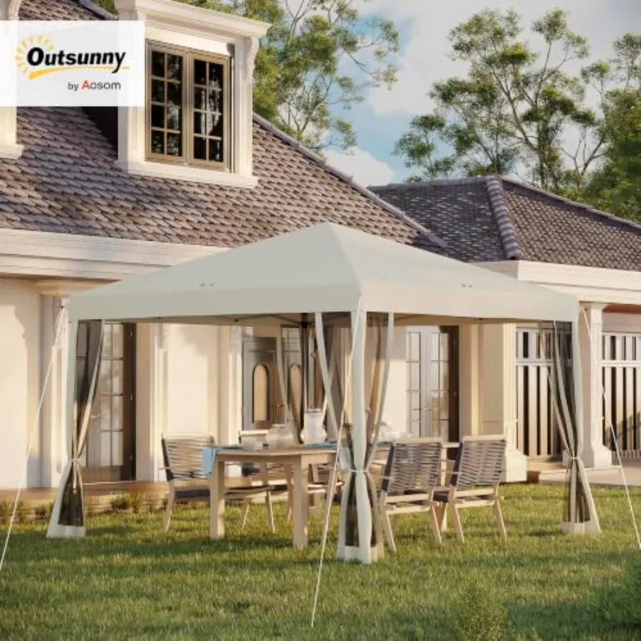 10' x 10' Pop Up Canopy Tent with Netting Carry Bag