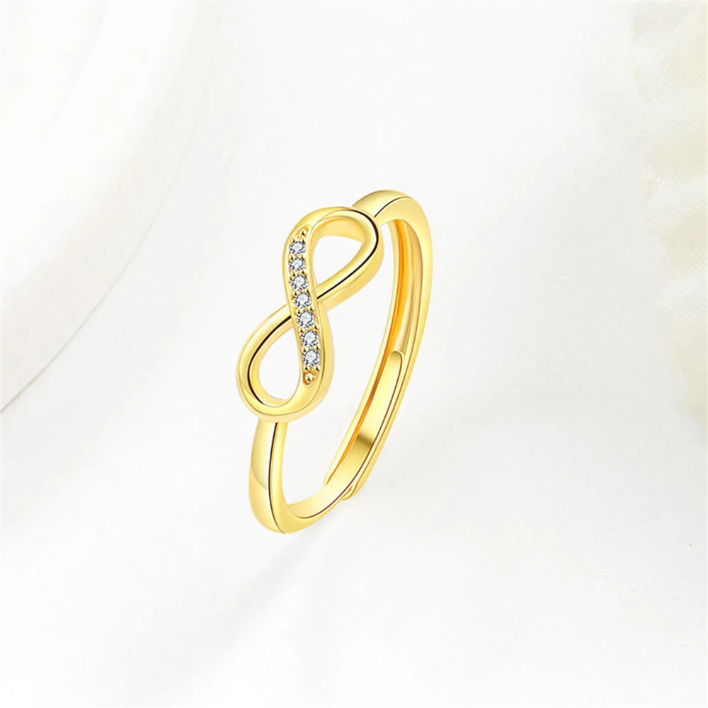Women's Unique Mobius Ring, 925 Sterling Silver