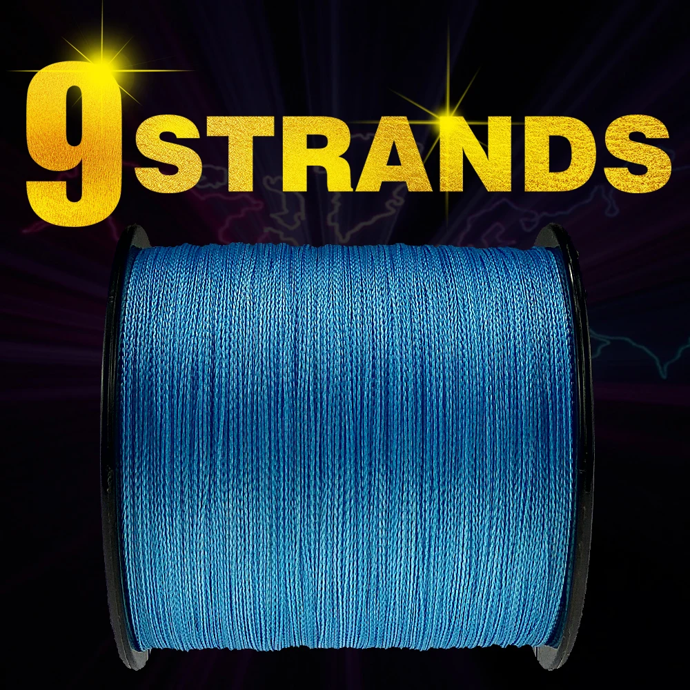 Frwanf 100M 109Yards 9 Strands Japan Multifilament PE Braided Fishing Line Fishing Braided Wire for Carp Fishing Pesca thread