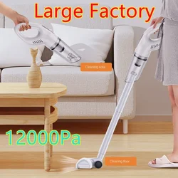 12000pa Wireless Car Cleaner Household Car Portable Large Suction Machine Powerful Anti-Mite Small High Power Vacuum Cleaner