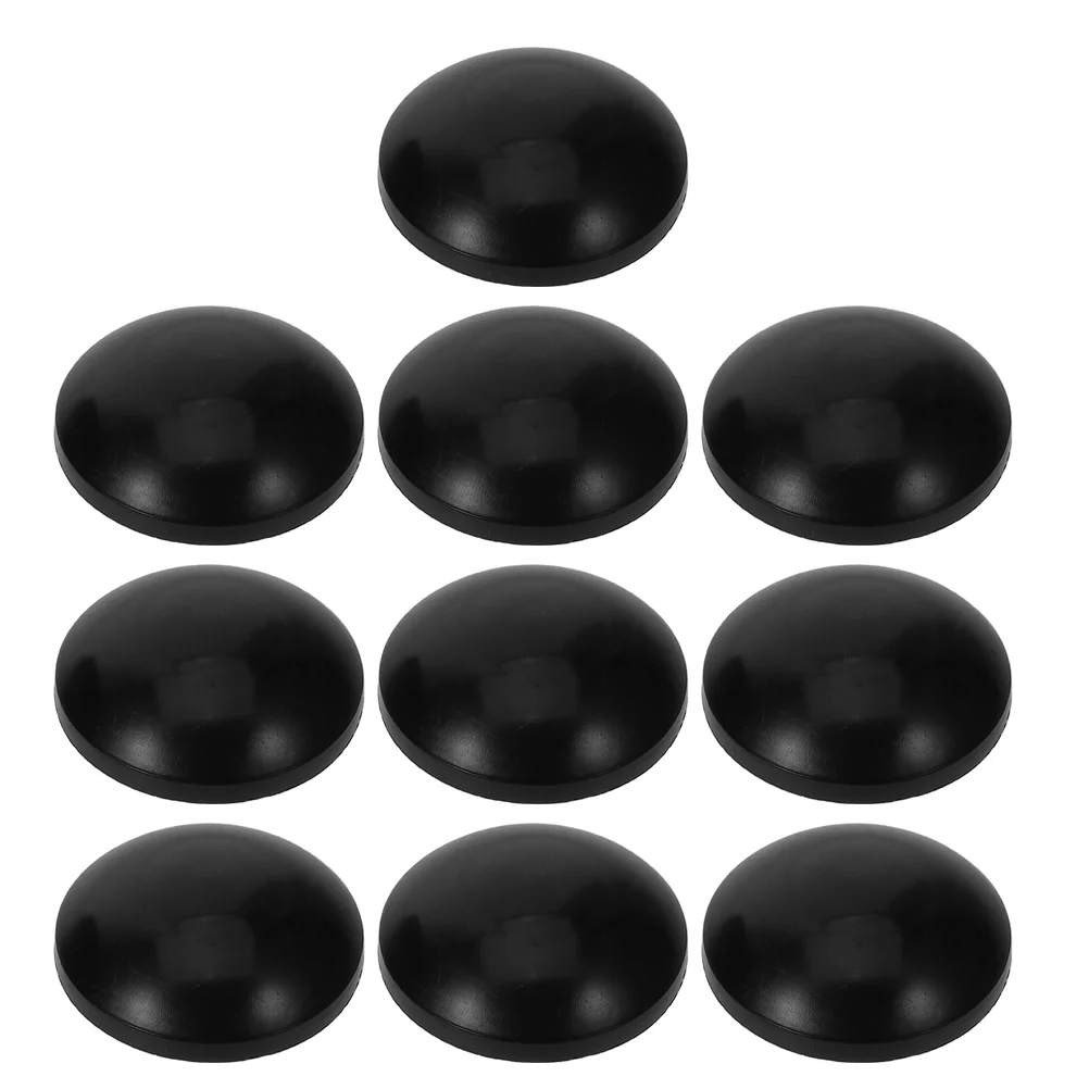 10pcs Trampoline Pole Tip Caps Mushroom Head Trampoline Leg Rubber Covers Black Rubber Trampoline Leg End Caps for Kids' Trampol