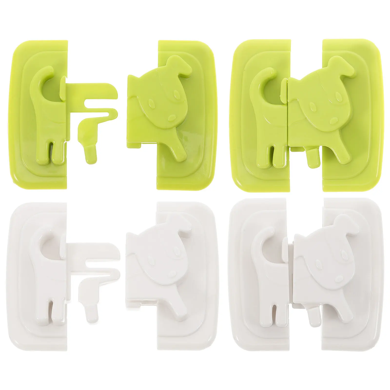 

4Pcs Baby Cabinet Locks No Tools Required Child Lock for Cabinets Drawers Fridge Cupboard Safety Locks Home Use