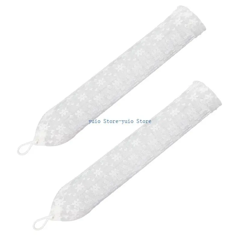X7XB Fashionable Lace Arm Sleeves Finglerless Sheer Bride Gloves for Wedding Ceremony Women Daily and Formal Outfit Armwear