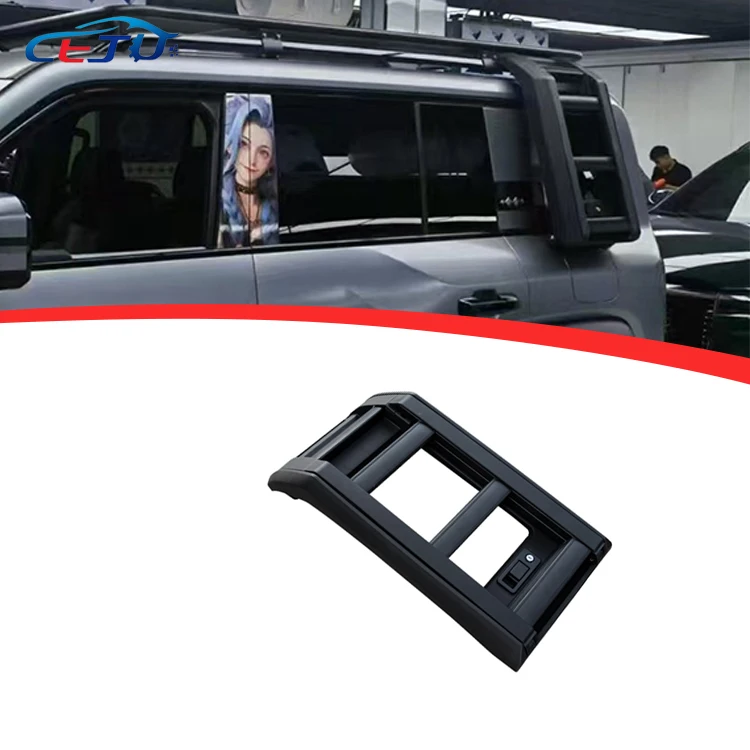 

Car Truck Roof Side Ladder Black Rear Window Folding Ladder Frame for Jetour Traveller T2