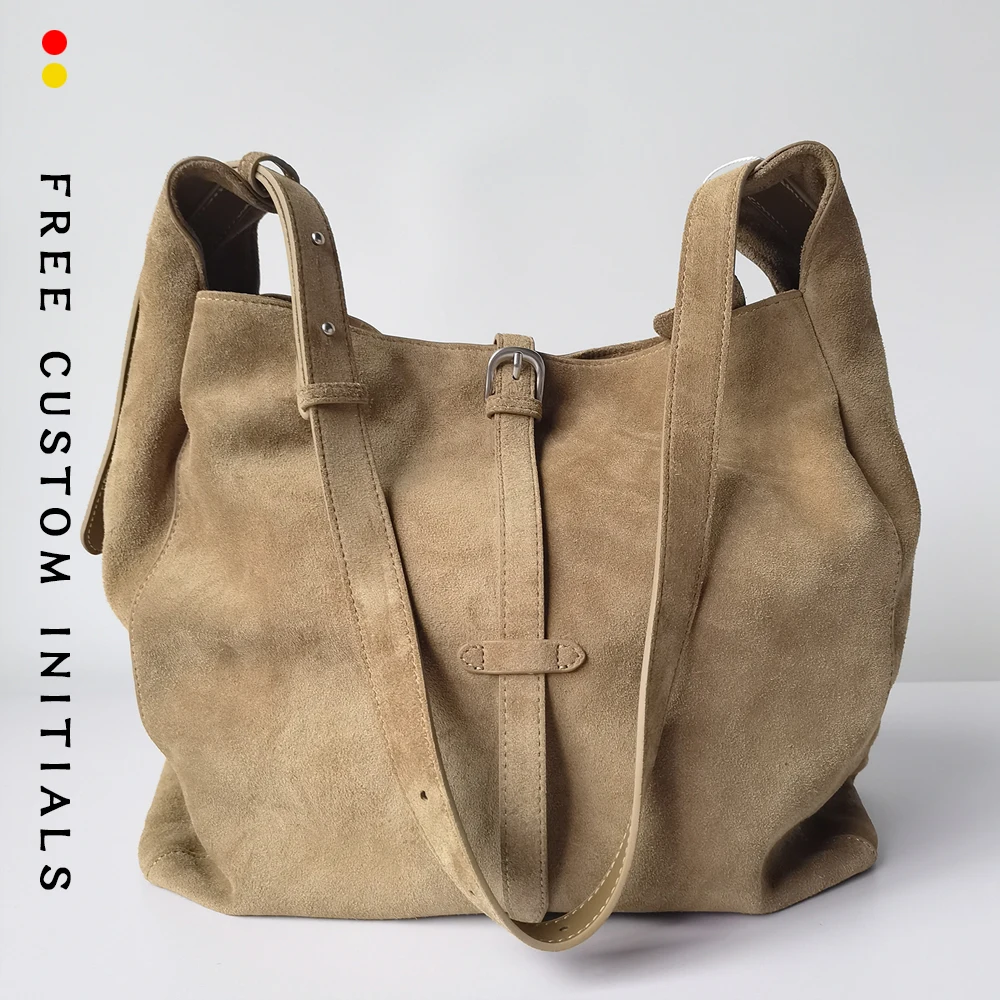 

Winter Tote Bag Large Capacity Genuine Leather Shoulder Bag Matte Small Crossbody Purse Women Office Commuter Bag Women's bag