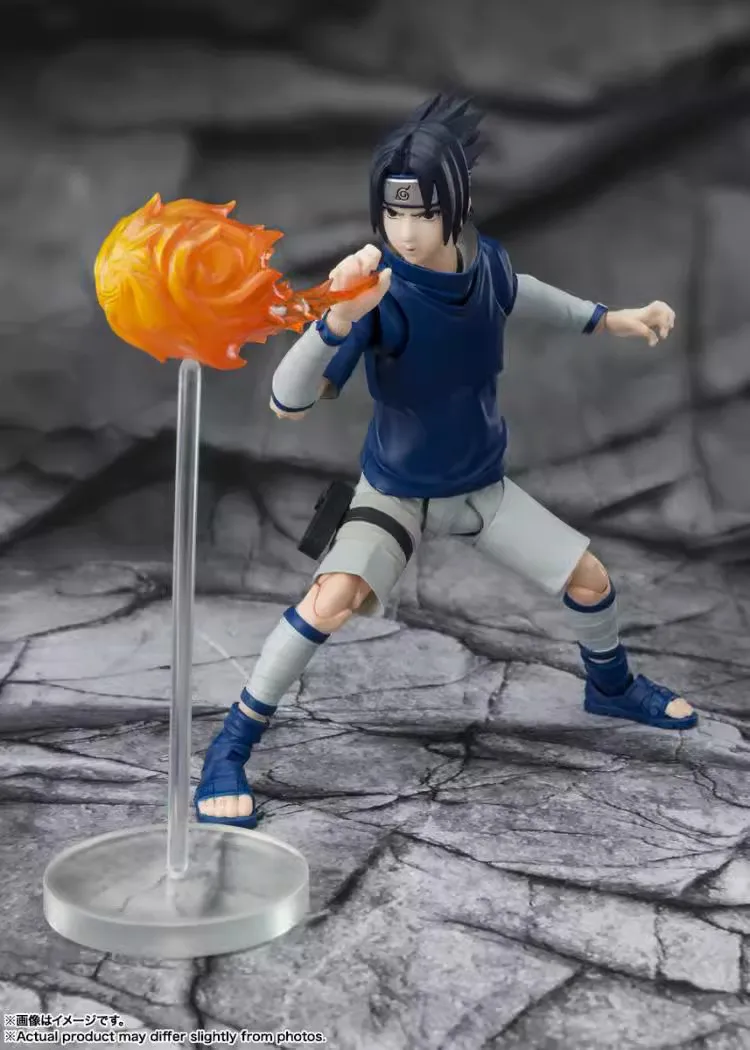 Bandai-S.H.Figuarts Uchiha Sasuke Naruto Figura De Ação Anime, Modelo Colecionável, Decoração Do Ano Da Criança, Presente em estoque