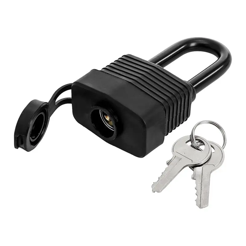 N96R Outdoor Padlock Set-6 Pack Waterproof Keyed Alike Heavy Duty Long Padlocks For Gates& Sheds