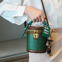 Women's Bag 2026 New Bucket Bag Niche Cylinder Bag Crossbody Bag Large Capacity Shoulder Bag Mobile Zero Wallet Handbags