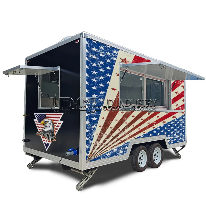 

Трейлер для фаст-фуда UD, на заказ, из нержавеющей стали