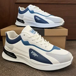 Men Shoes Fashion Leather Casual Sneakers For Men Comfortable  Flats 2024 New Luxury Platform Male Tenis Shoes Zapatillas Hombre