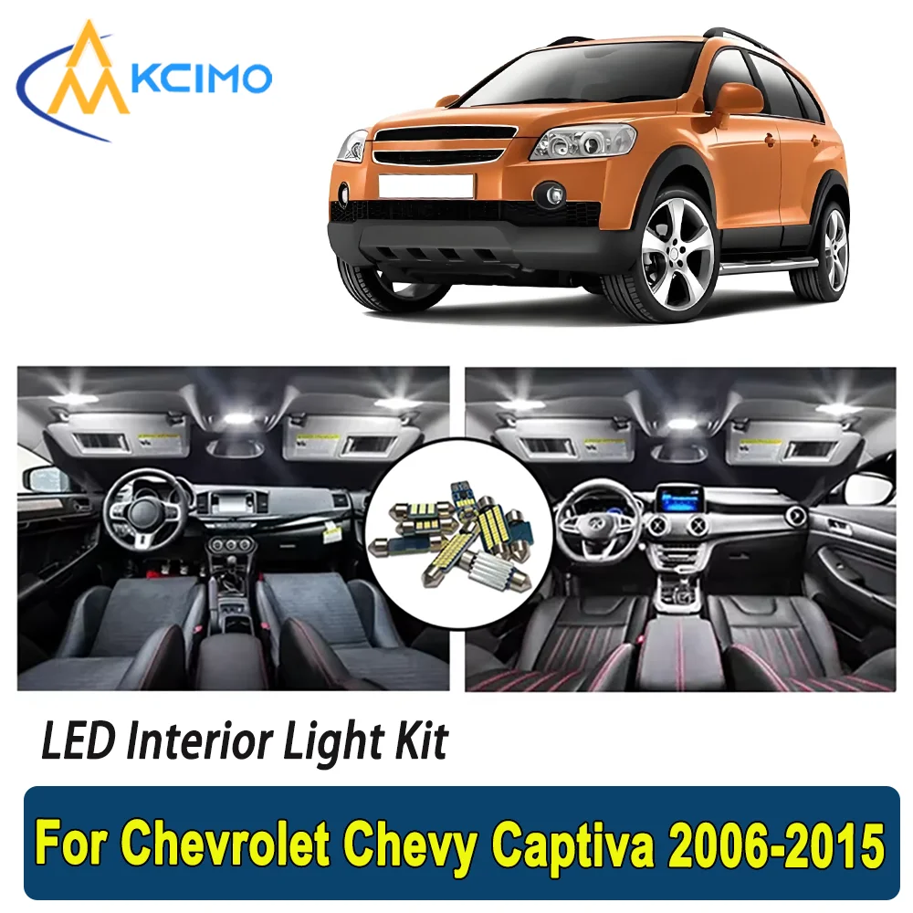

Kcimo LED For Chevrolet Chevy Captiva 2006 2007 2008 2009 2010 2011 2012 2013 2014 2015 Premium Bright LED Interior Dome Map