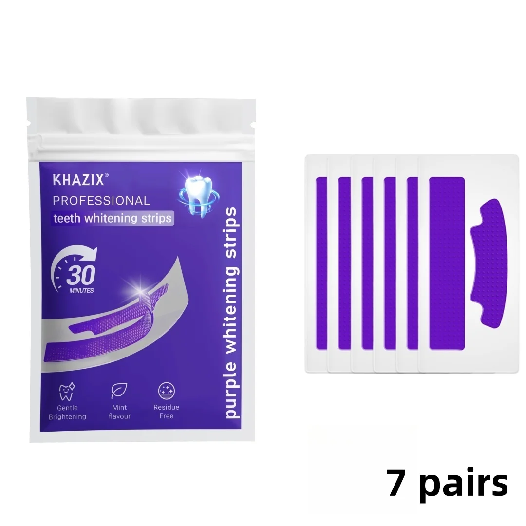 7PCS Teeth Whitening Strips for Whiter-Looking Smile, Flexible Tooth Strips Easy to Apply for Daily Cosmetic Care