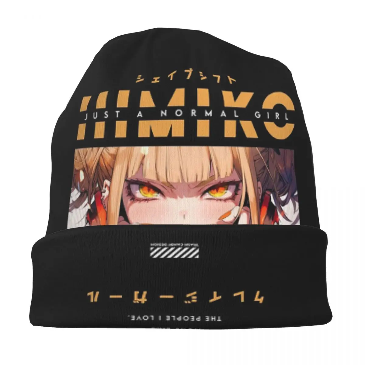 Himiko Toga Boku No My Hero Academia (2) قبعة محبوكة دافئة قبعة بونيه الموضة الخريف الشتاء في الهواء الطلق قبعات حريمي الرجال النساء الكبار