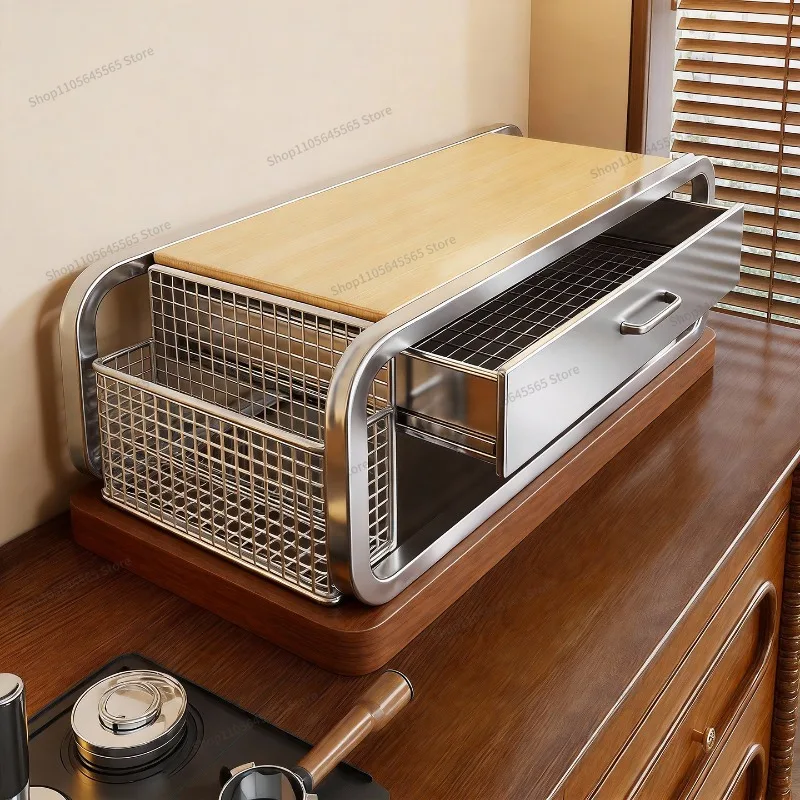 for-kitchen-coffee-machine-with-elevated-countertop-multifunctional-water-cup-bowl-dish-and-tray-pull-out-storage-rack