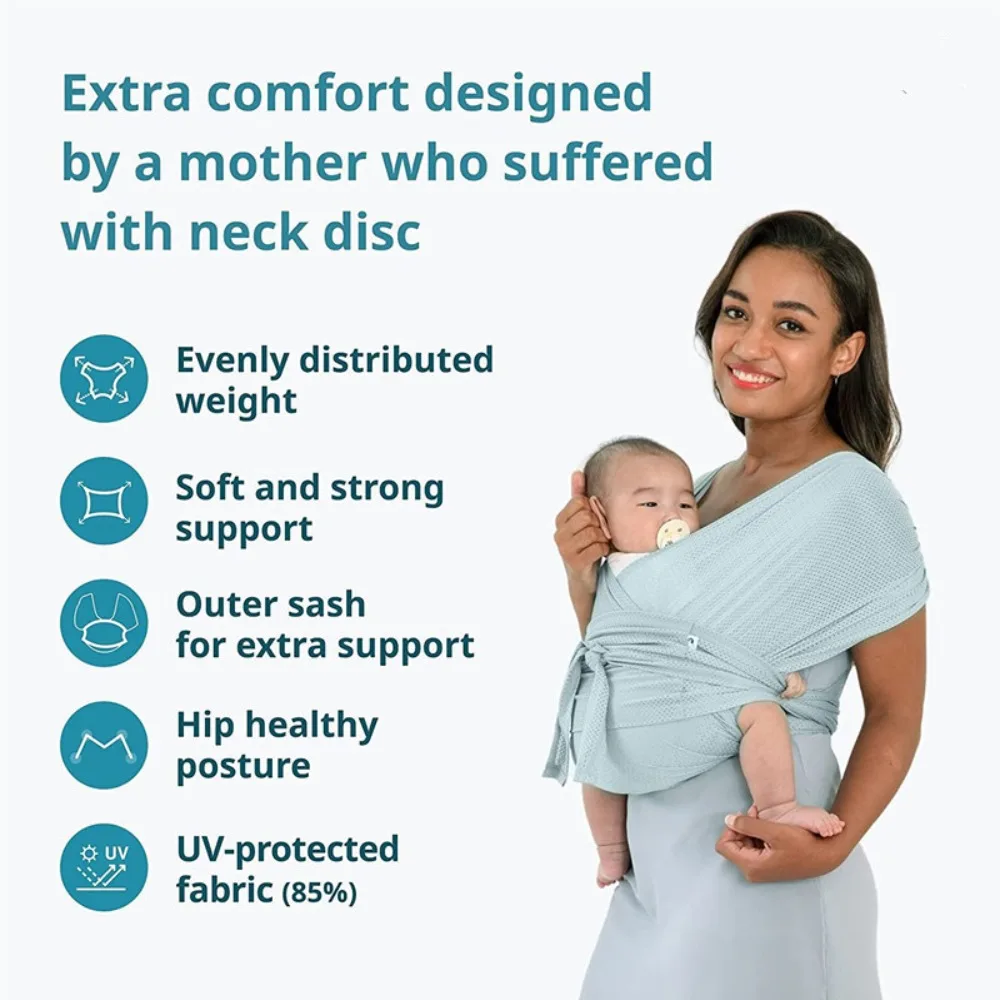 Universal Adjustable Baby Carrier Simple Front Hold Front Strap X-type Breathable Outing Baby Wrap