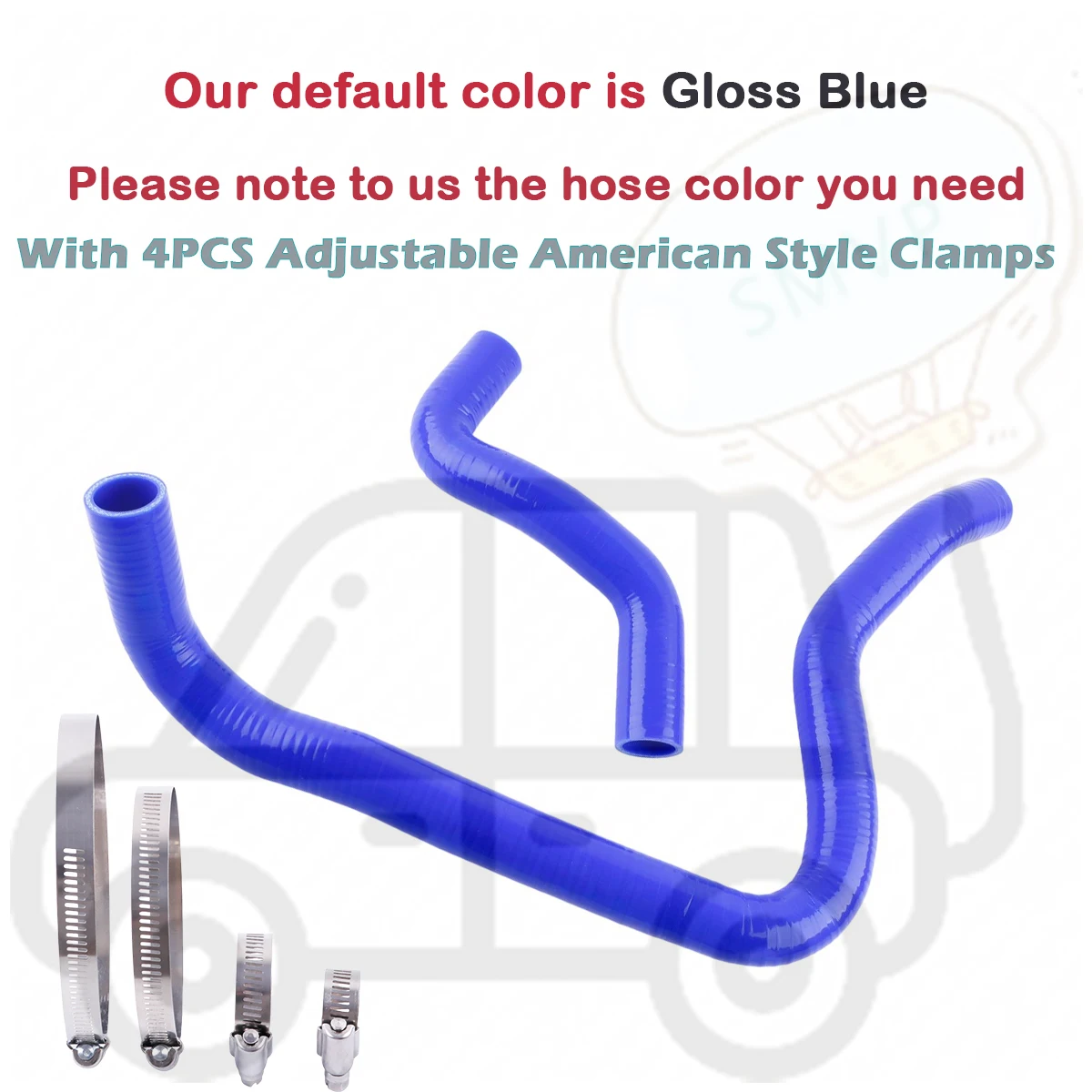 2PCS 3PLY For 1997-2000 Honda Accord SiR/SiR-T F20B CF4 Euro-R CL1 Silicone Radiator Hose Kit Replacement Performance Car Tools